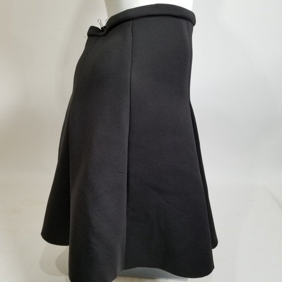 Allen B Schwartz Skater Skirt XL Black Twirl Flow Zipper Gothic Punk Alt Cosplay - Picture 10 of 11